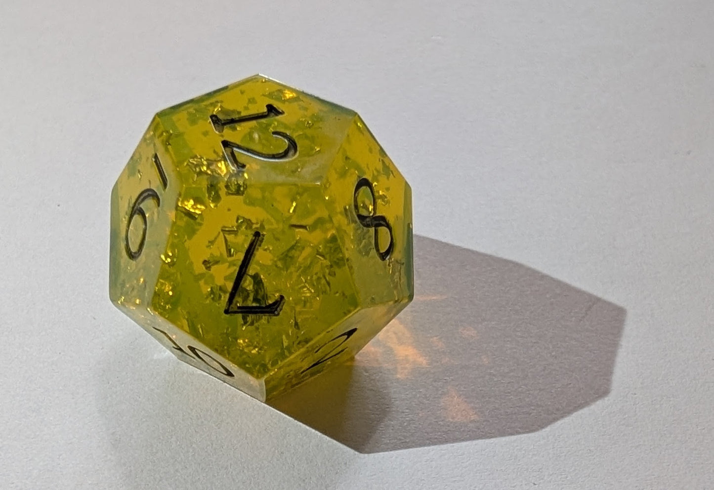 Handmade Resin DND Dice - Solar Flare