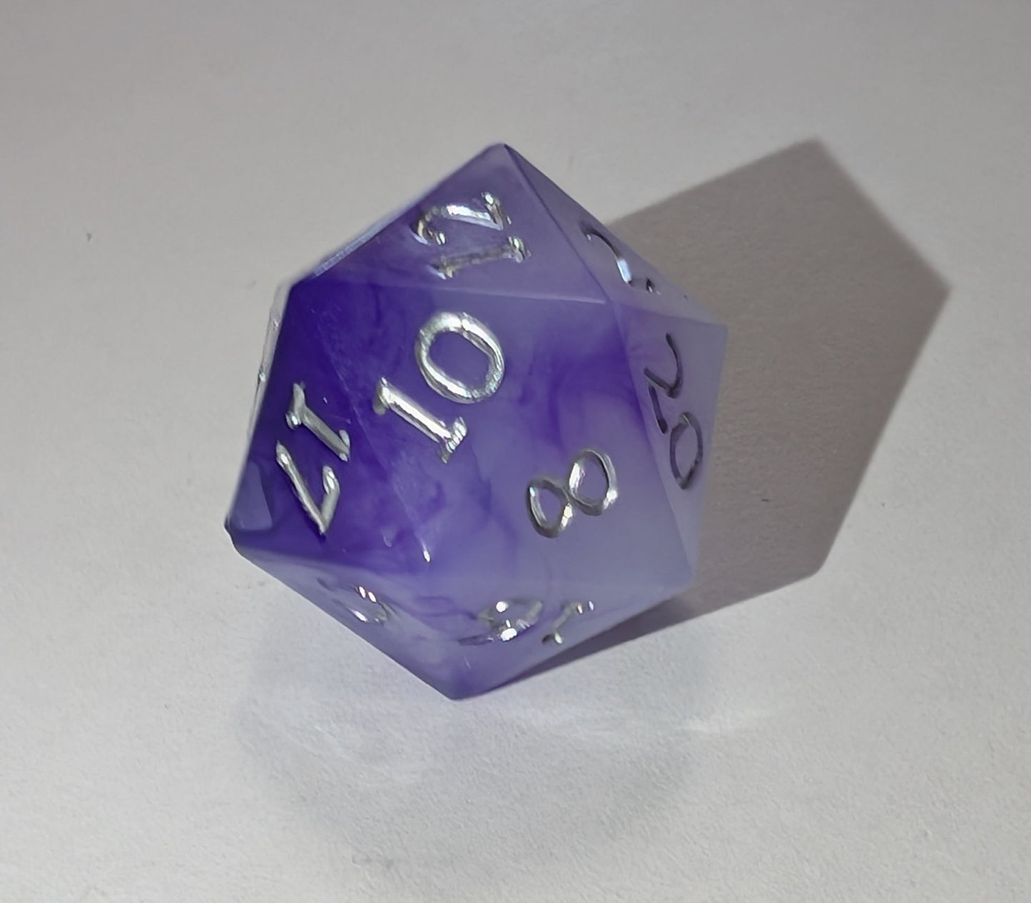Handmade Resin DND Dice - Moonlit Orchid